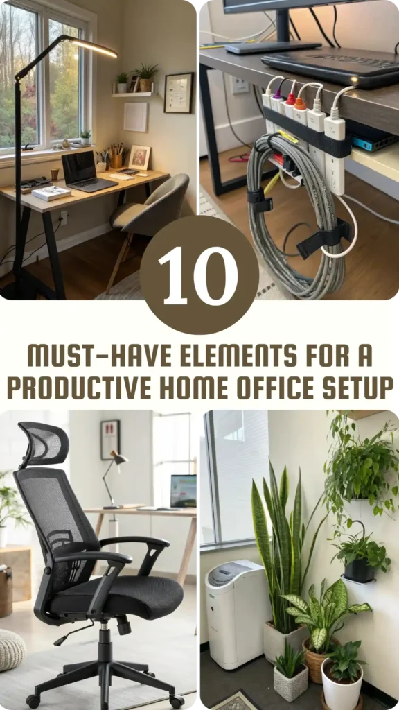 10 Must-Have Elements for a Productive Home Office Setup