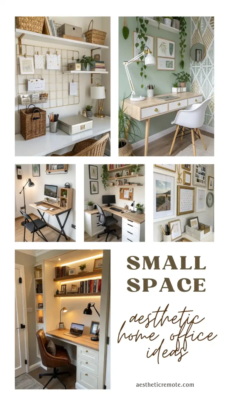 Small Space Aesthetic Home Office Ideas