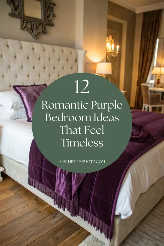 Romantic Purple Bedroom Decor