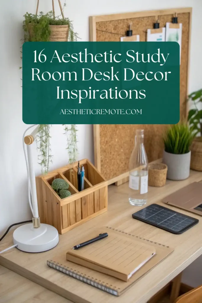 Study Room Desk Decor