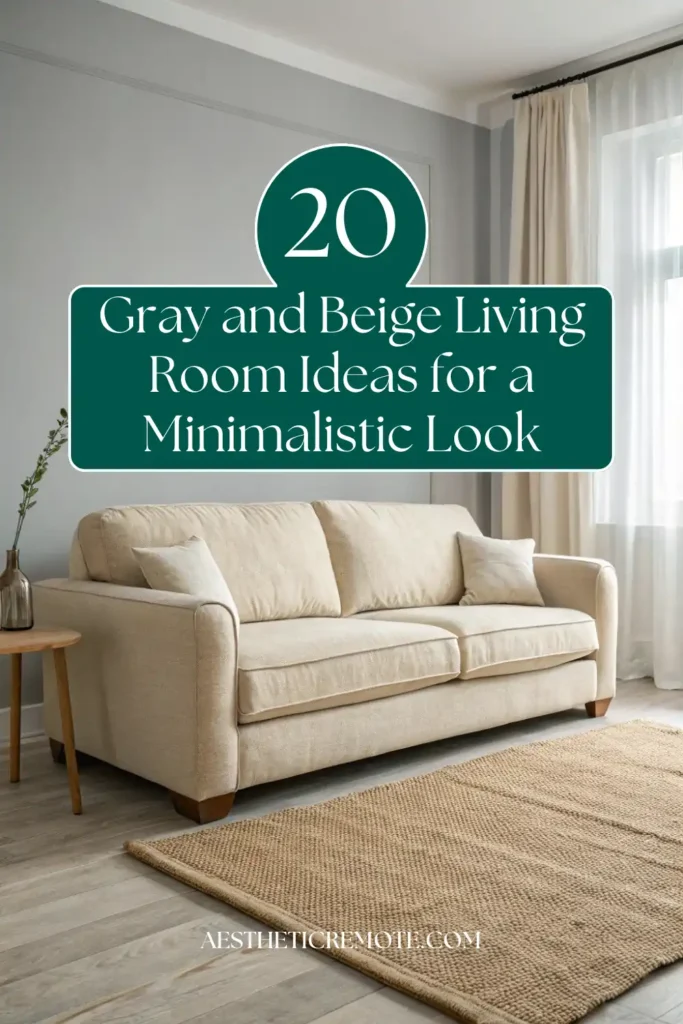 20 Gray and Beige Living room Ideas to Create a Serene Living Space